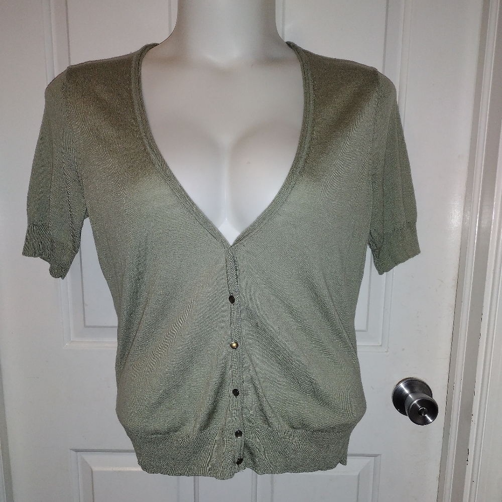 New York Company Women's Seagrass Green Light Sweater Sz XL